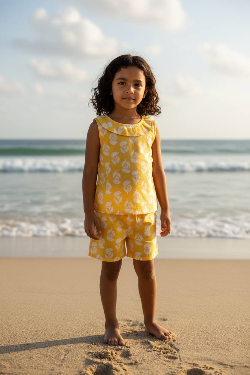 Girls sleeveless co ord set