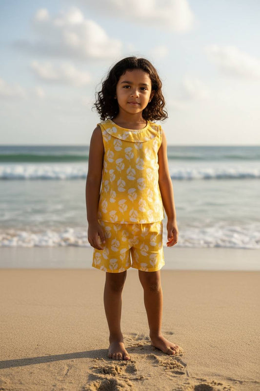 Girls sleeveless co ord set