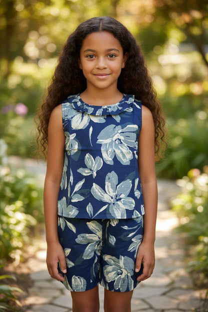 Girls shorts co ord set